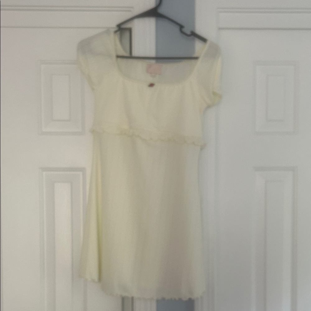 Frankie's Bikinis Cream Mini Dress